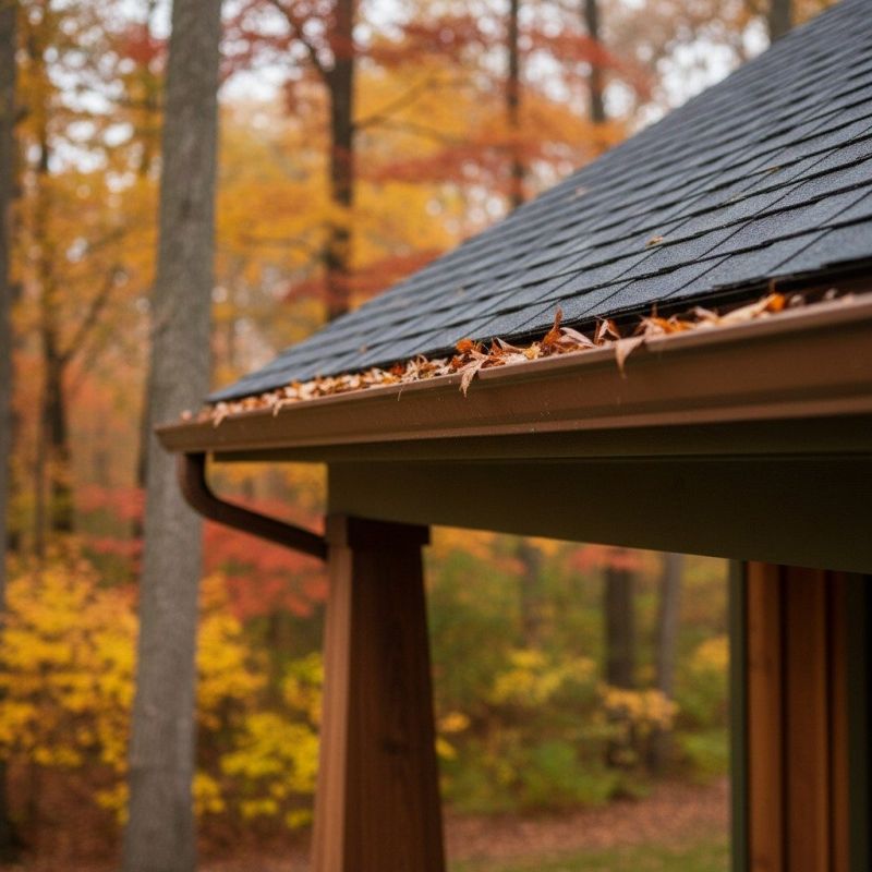 Wood Rain Gutter Installation
