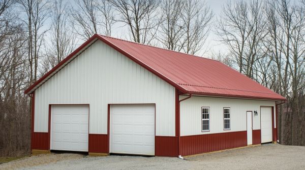 Barn Downspout Repair in Galena