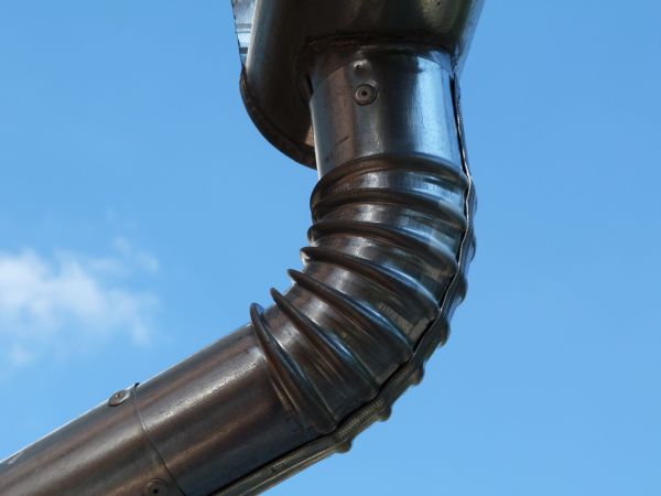 Metal Downspout Installation in Galena